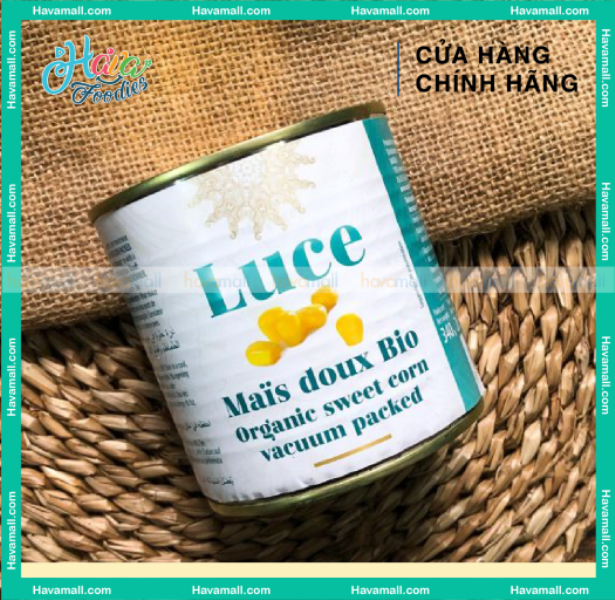 Hình ảnh Bắp ngọt hữu cơ đóng hộp Luce 1