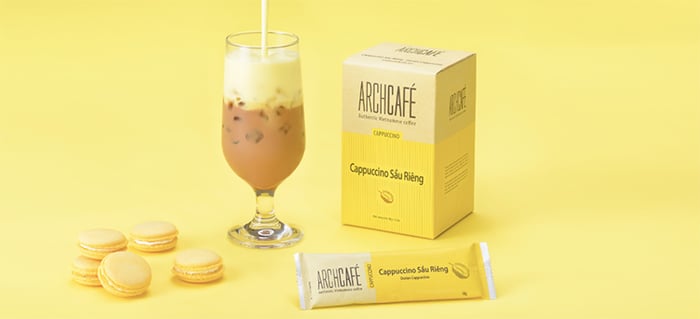 Hình ảnh Cà Phê Hòa Tan Cappuccino Sầu Riêng Archcafe - 2