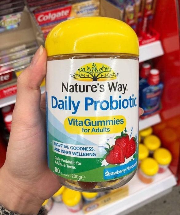 Hình ảnh 1: Kẹo dẻo bổ sung men vi sinh Nature’s Way Daily Probiotic Vita Gummies dành cho người lớn