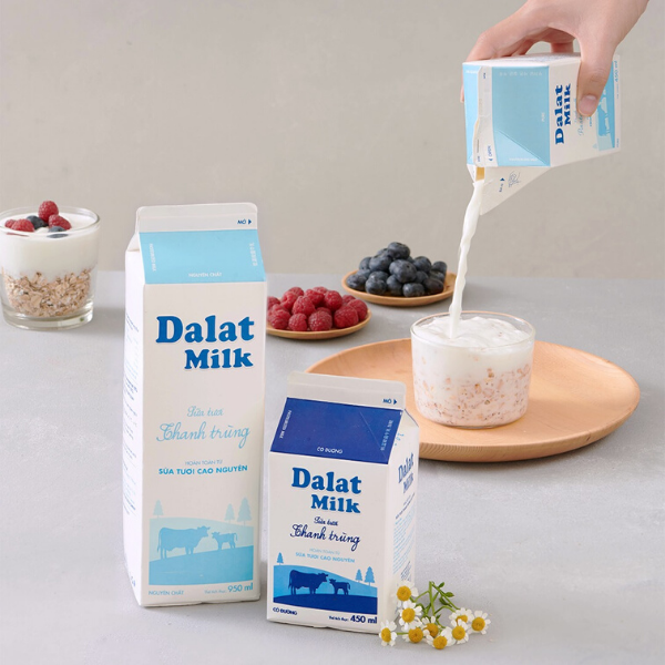 Hình ảnh sữa tươi Dalat Milk 1