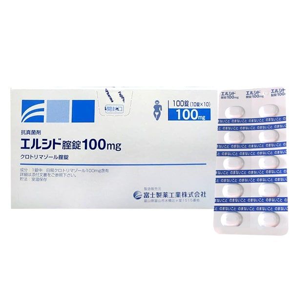 Hình ảnh viên đặt trị nấm âm đạo Elcido 100mg - Ảnh 2