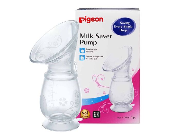 Cốc Hứng Sữa Silicone Pigeon - Ảnh 2