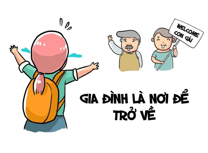 Dù đi đâu, gia đình vẫn luôn là giá trị vô giá và là nơi ta có thể trở về. ảnh 1