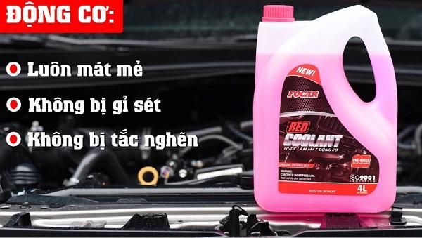 Nước làm mát động cơ ô tô Focar Red Coolant hình ảnh 1