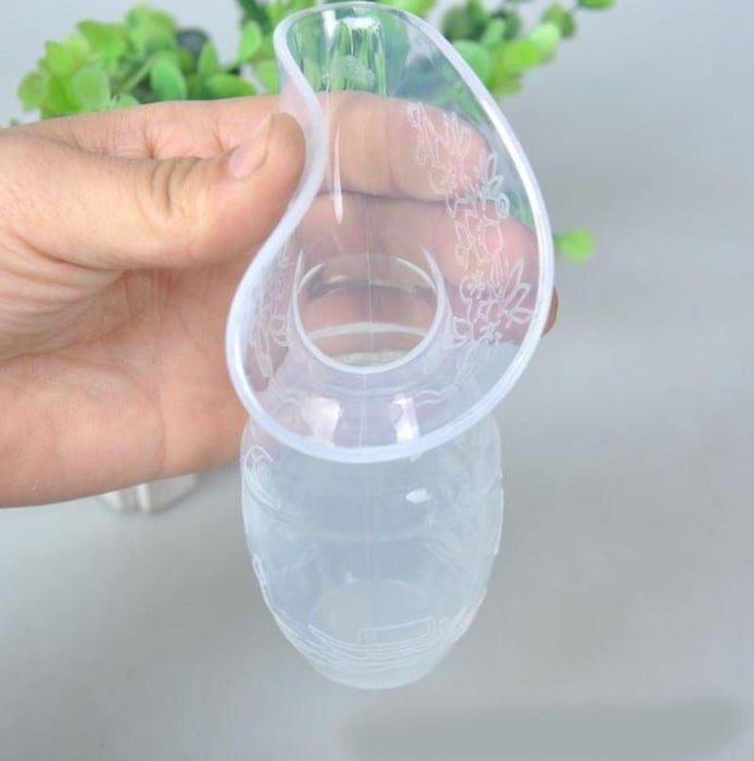 Cốc Hứng Sữa Silicon BPA Free hình 2