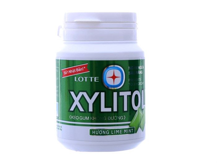 Hình ảnh Kẹo Gum Không Đường Xylitol Hương Chanh Bạc Hà 2