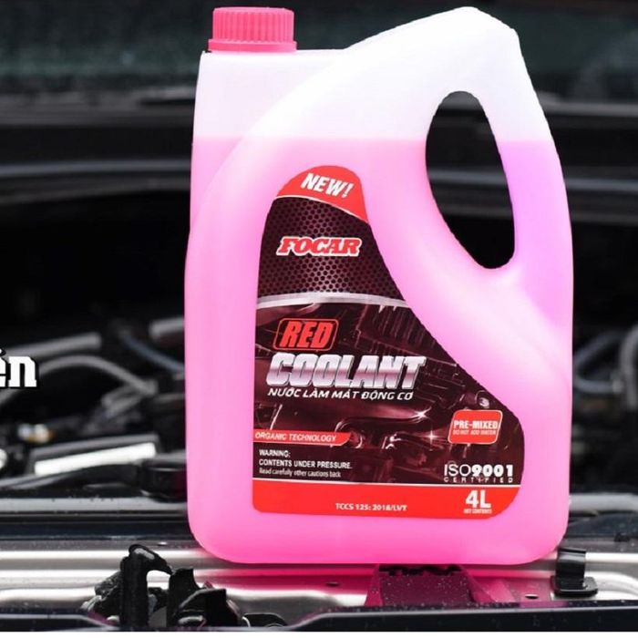 Nước làm mát động cơ ô tô Focar Red Coolant hình ảnh 2