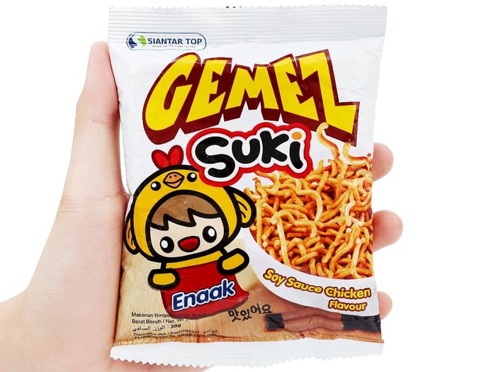 Hình ảnh khác của Snack mì xì dầu vị gà Enaak Gemez Enaak Suki