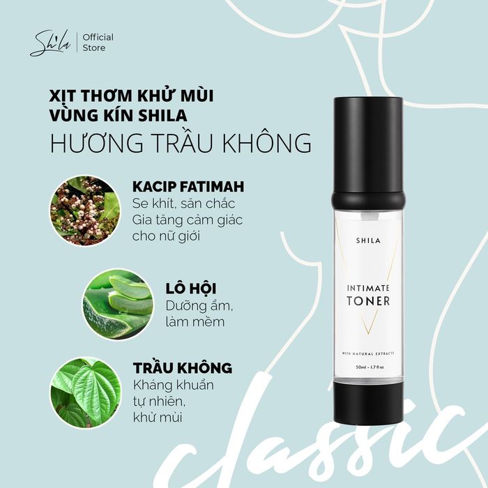 Xịt thơm khử mùi vùng kín Shila - Hình 1