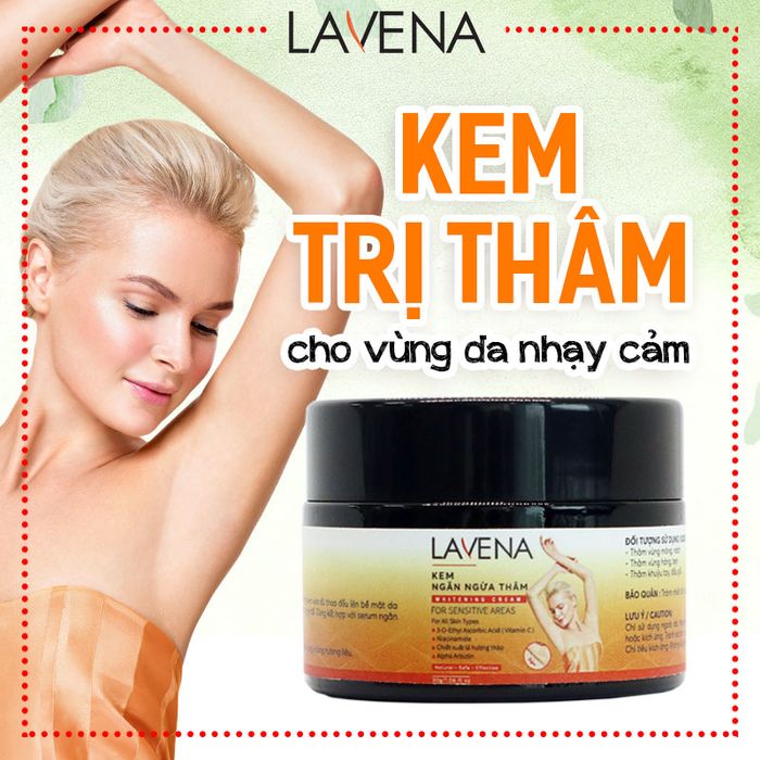 Hình ảnh 2 của kem ngừa thâm nách, bẹn, mông, khuỷu tay và đầu gối Lavena