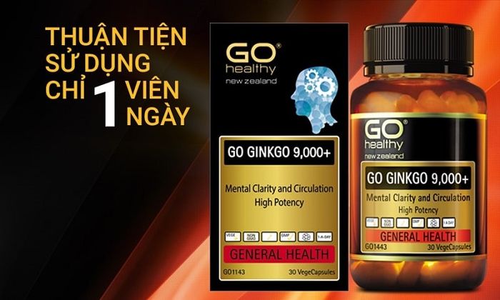 Bổ não Go Healthy Ginkgo 9000+ - Hình ảnh 2