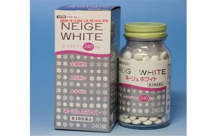 Hình ảnh Viên Uống Neige White Trị Nám và Làm Trắng Da số 1