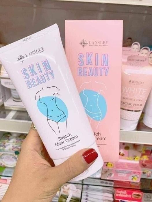 Kem Chống Rạn Da và Thâm Mông Lansley Skin Beauty Stretch Mark Cream hình 2