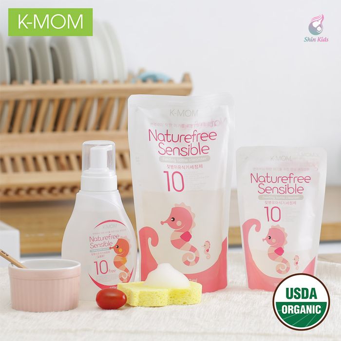 Nước Rửa Bình Sữa Và Rau Quả Hữu Cơ K-Mom