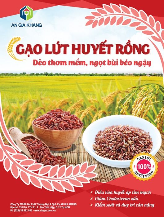 Gạo lứt huyết rồng An Gia Khang - Ảnh 1