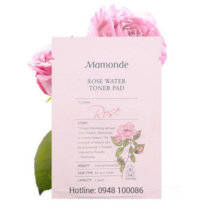 Ảnh Miếng Nước Hoa Hồng Mamonde Rose Water Toner Pad 1