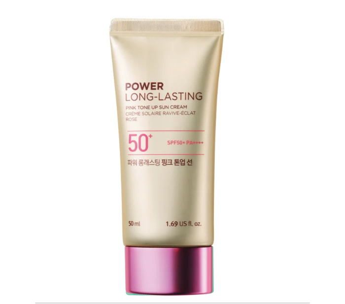 Kem chống nắng nâng tone Power Long Lasting Pink Tone Up Sun Cream hình 1