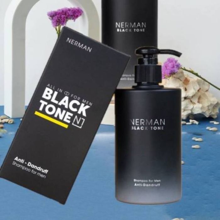 Dầu gội sạch gàu cho nam Nerman Black Tone - Hình 1