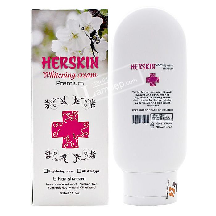 Hình ảnh 1 của Kem Dưỡng Trắng Da Mặt Và Toàn Thân Herskin Whitening Cream