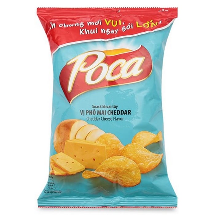 Snack Poca Khoai Tây Vị Phô Mai Cheddar - Hình ảnh 2