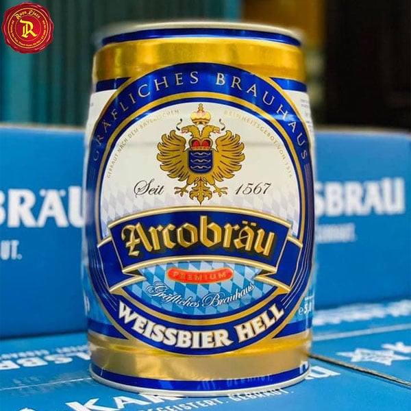 Ảnh 1 của Bia Bom Arcobrau Weissbier Hell 5,3%