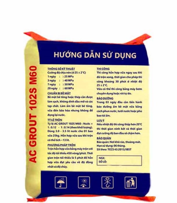 AC GROUT M60 - VỮA KHÔNG CO NGÓT (ảnh 2)