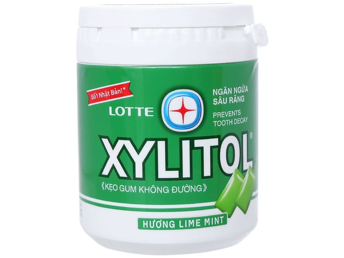 Hình ảnh kẹo gum không đường Lotte Xylitol hương Lime Mint 1