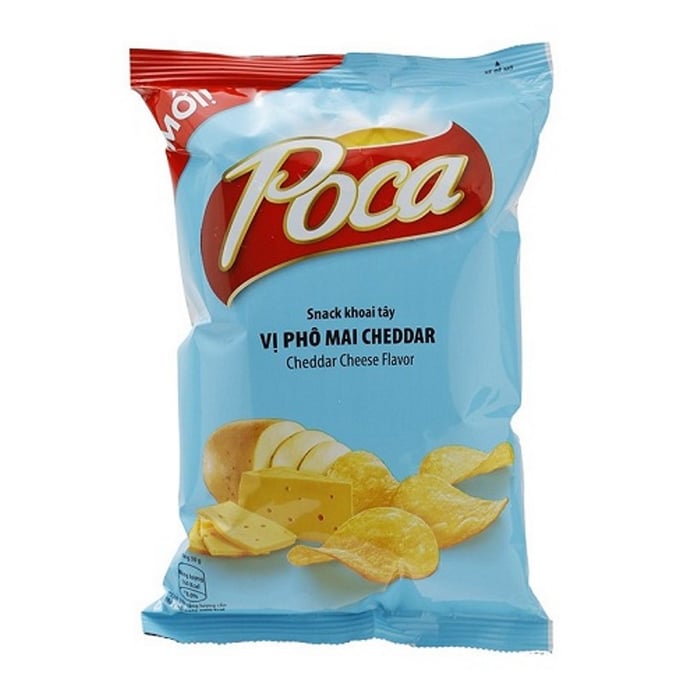 Snack Poca Khoai Tây Vị Phô Mai Cheddar - Hình ảnh 1