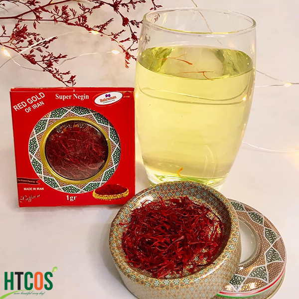 Hình ảnh nhụy hoa nghệ tây Bahraman Saffron Super Negin từ Iran