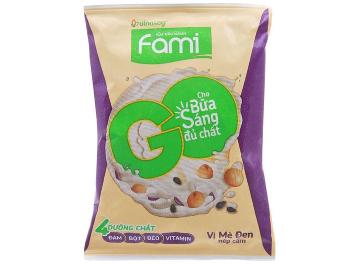 Ảnh sữa đậu nành mè đen nếp cẩm Fami Go 1