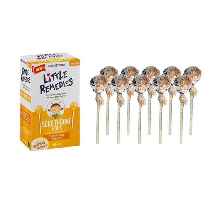 Ảnh kẹo mút trị ho Little Remedies Honey Pops 2