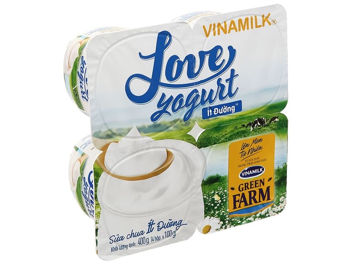 Ảnh 2 của Sữa chua Love Yogurt Green Farm ít đường của Vinamilk