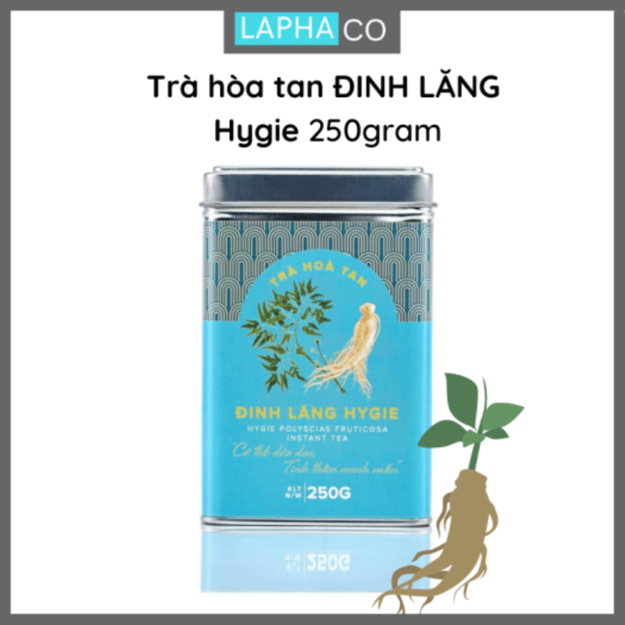 Trà hòa tan Đinh lăng Hygie – Hình ảnh 1