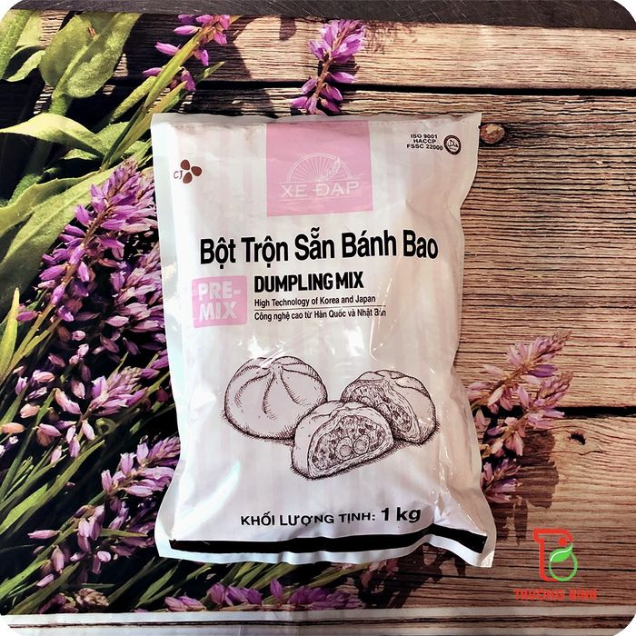 Bột bánh bao trộn sẵn hiệu xe đạp CJ hình 2