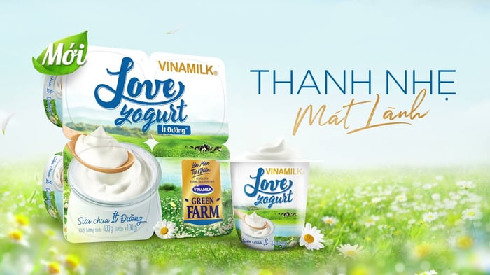 Ảnh Sữa Chua Vinamilk Love Yogurt Green Farm Ít Đường 1