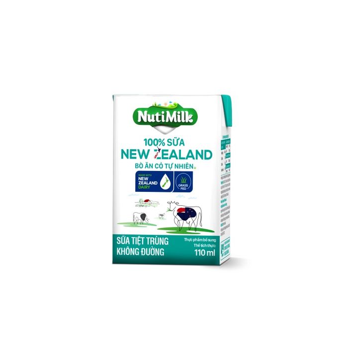 Sữa tiệt trùng không đường NutiMilk 100% Sữa New Zealand - Hình ảnh 1