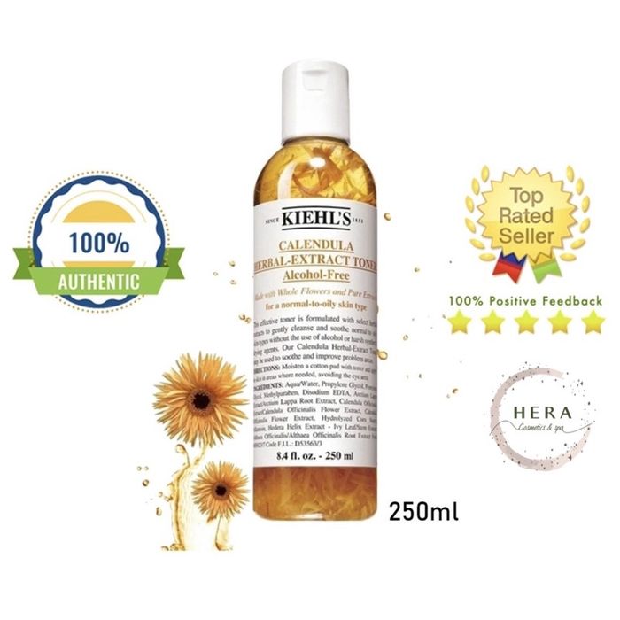 Nước hoa hồng Kiehl's Calendula Herbal-Extract Toner không cồn, hình 2