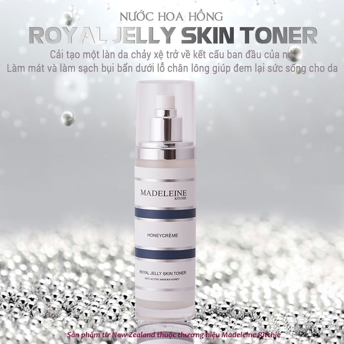 Hình ảnh Nước Hoa Hồng Madeleine Ritchie Royal Jelly Skin Toner - ảnh 1