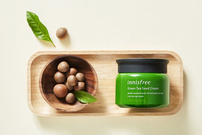 Hình ảnh kem dưỡng cấp nước và phục hồi da mụn hạt trà xanh Innisfree Green Tea Seed Cream