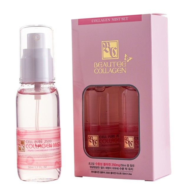 Xịt khoáng dưỡng ẩm Cell Pure 2500 Collagen Mist - Hình 2