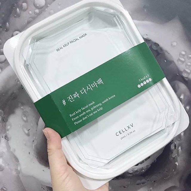 Hình ảnh mặt nạ rong biển tươi Cellbn Cellxv Real Kelp Facial Mask 2