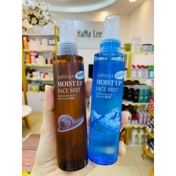 Xịt Khoáng Collagen Aspasia Moist Up Face Mist - Hình 2