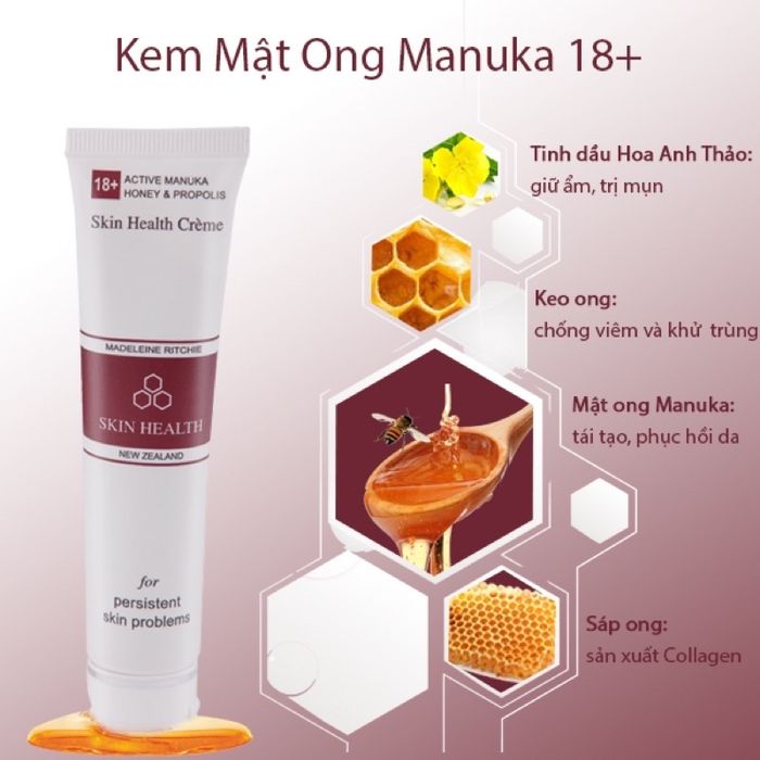 Kem Mật Ong Manuka 18+ Skin Health Crème - Hình ảnh 1