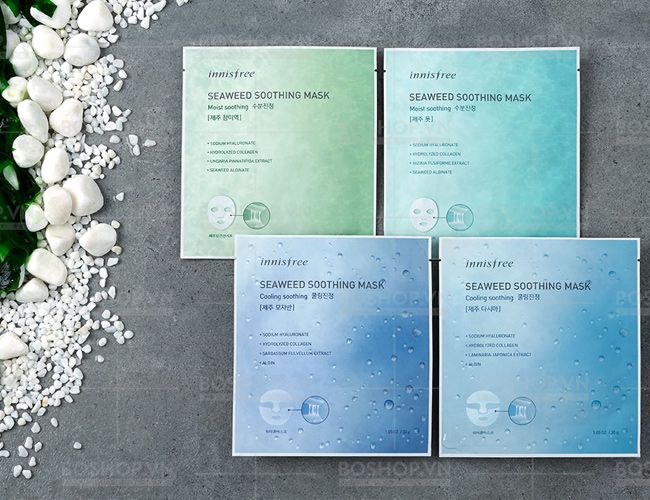 Mặt Nạ Tảo Biển Innisfree Seaweed Soothing Mask - Hình 1