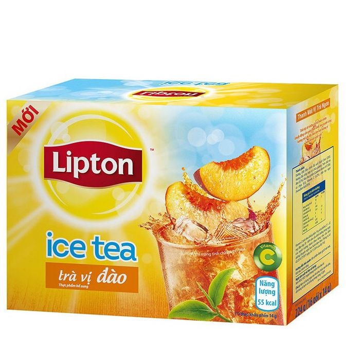 Hình 2 của trà hòa tan vị đào Lipton