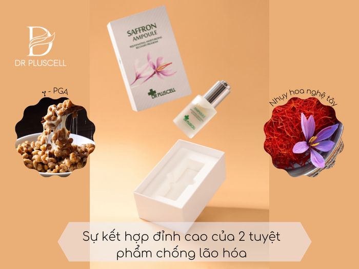 Tinh chất chống lão hóa Serum Saffron Ampoule Dr Pluscell - Hình ảnh 2