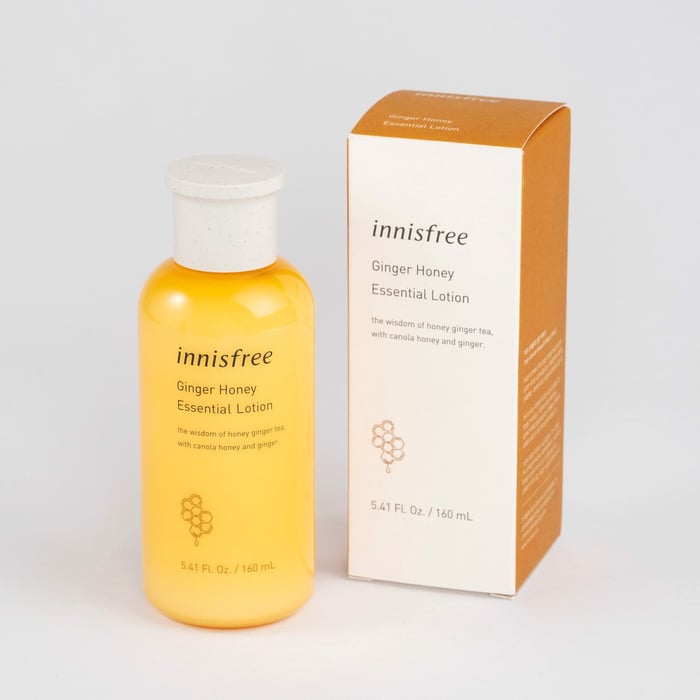 Hình ảnh Nước Hoa Hồng Cung Cấp Dưỡng Ẩm Sâu Với Chiết Xuất Gừng Và Mật Ong Innisfree Ginger Honey Ampoule Skin - ảnh 2