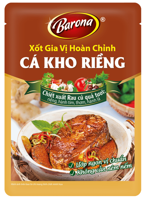 Hình ảnh XỐT GIA VỊ HOÀN CHỈNH BARONA CÁ KHO RIỀNG 1