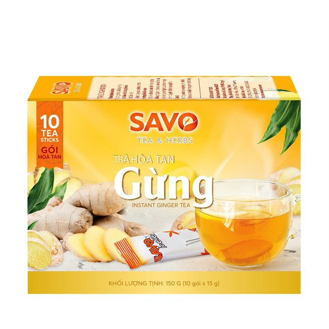 Trà hòa tan SAVO Gừng - Ảnh 2