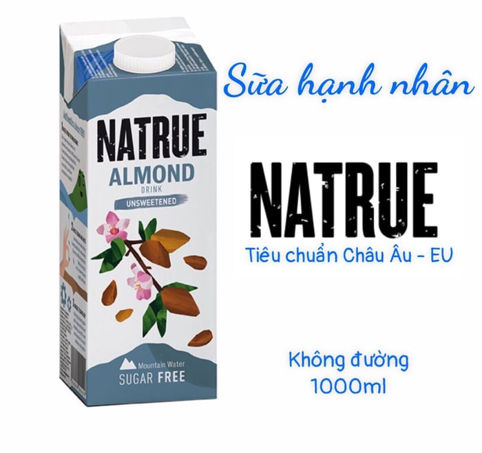 Sữa Hạnh nhân không đường Natrue Almond drink hình ảnh 1